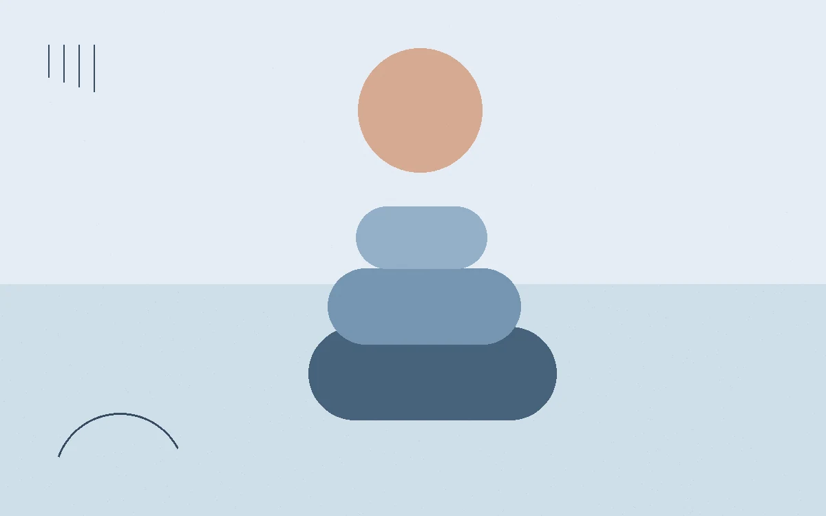 Calm abstract artwork for Hormone Balance Lifestyle: Daily Habits for Wellness